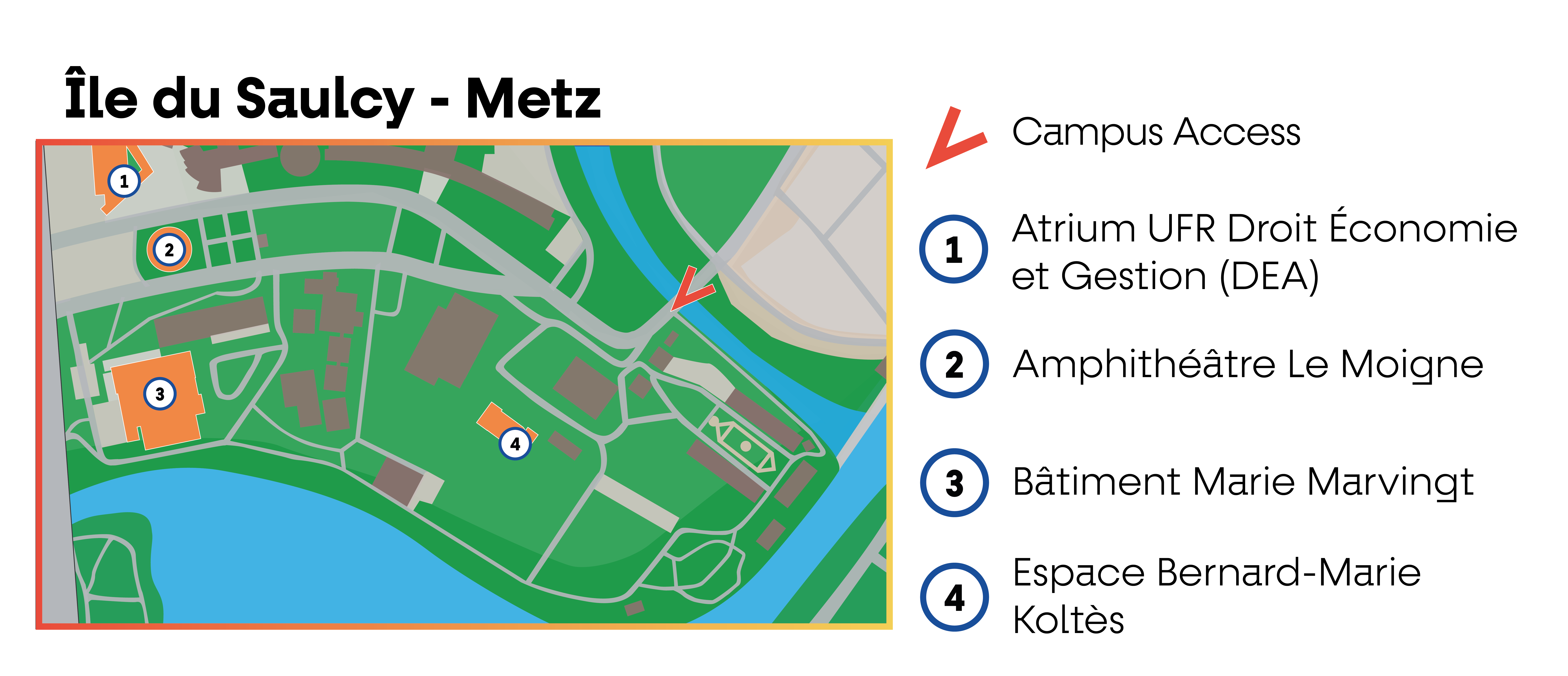 plan de campus saulcy Metz