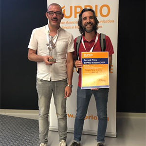 Ferran Llunell, left, with Gerard Vall-llovera from Pompeu Fabra University in Barcelona, Spain